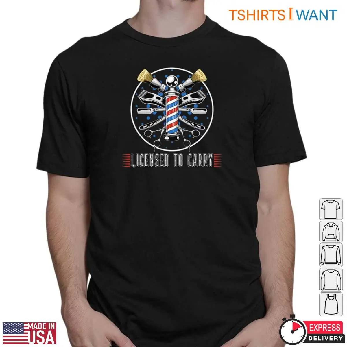 Licensed To Carry Barber Hairdresser Hairstylist Shirt 2 1.jpg