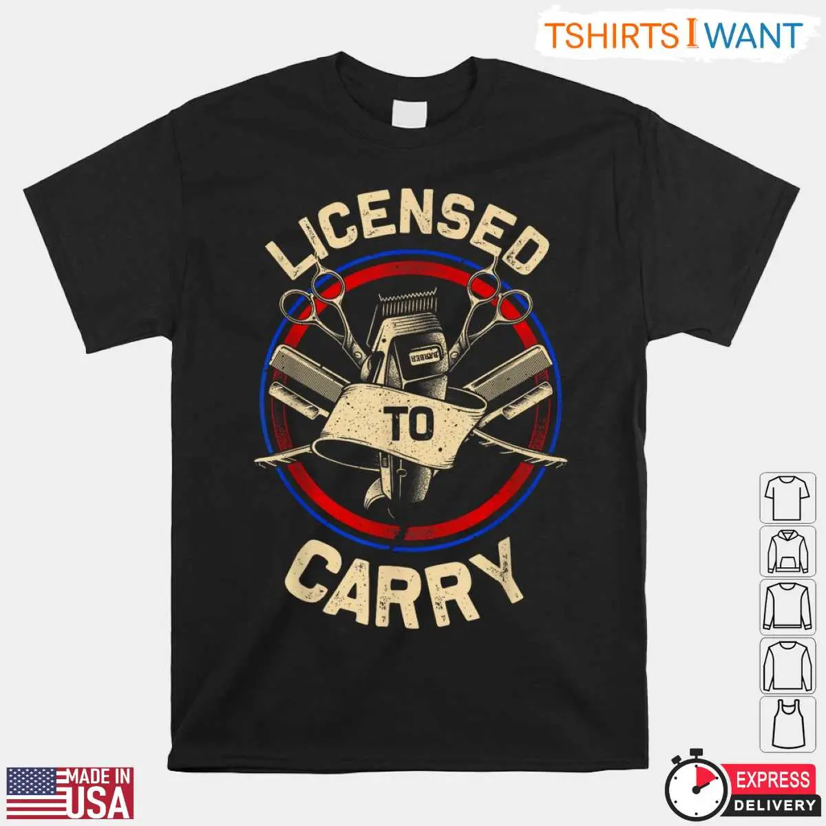 Licensed to Carry Barber Tools Funny Barber T Shirt 1 1.jpg