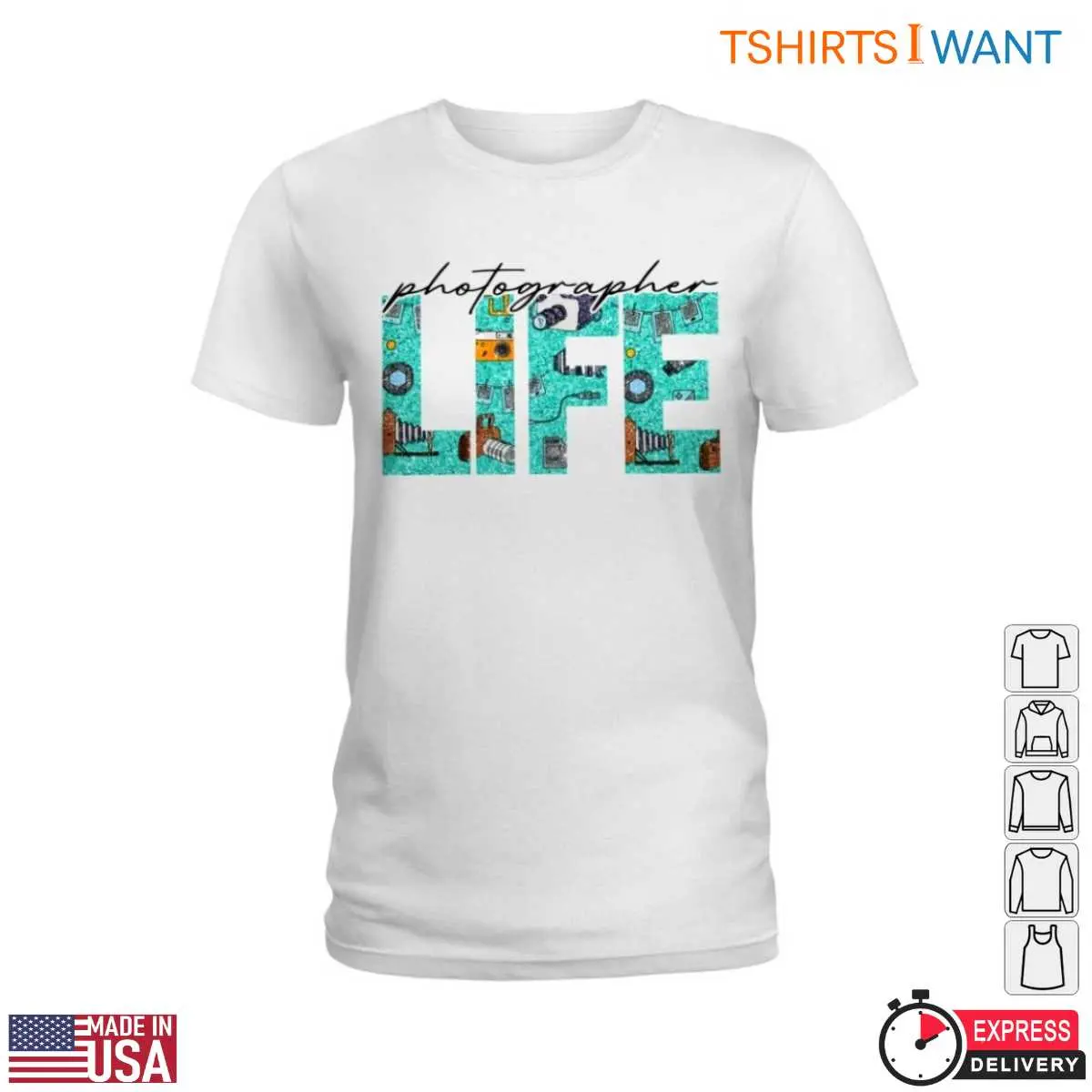 Lifestyle Photography Creative Camera Artist Tee 13 Lifestyle Photography T-Shirt Detail