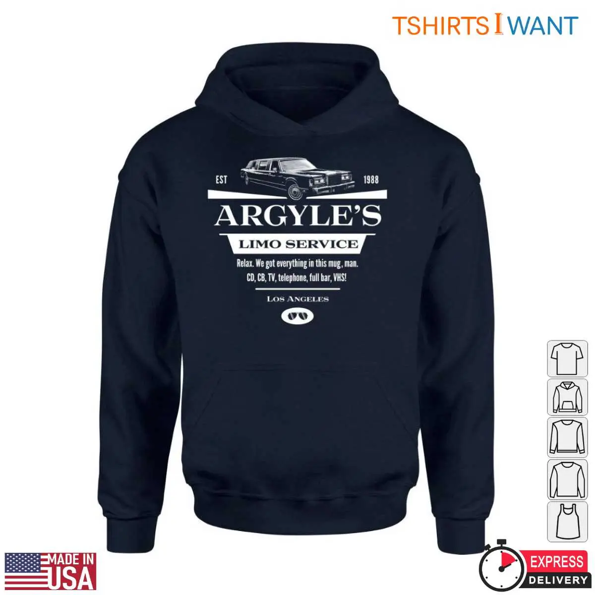 Limo Service T Shirt Argyles 1988 Holiday Classic 5 1.jpg