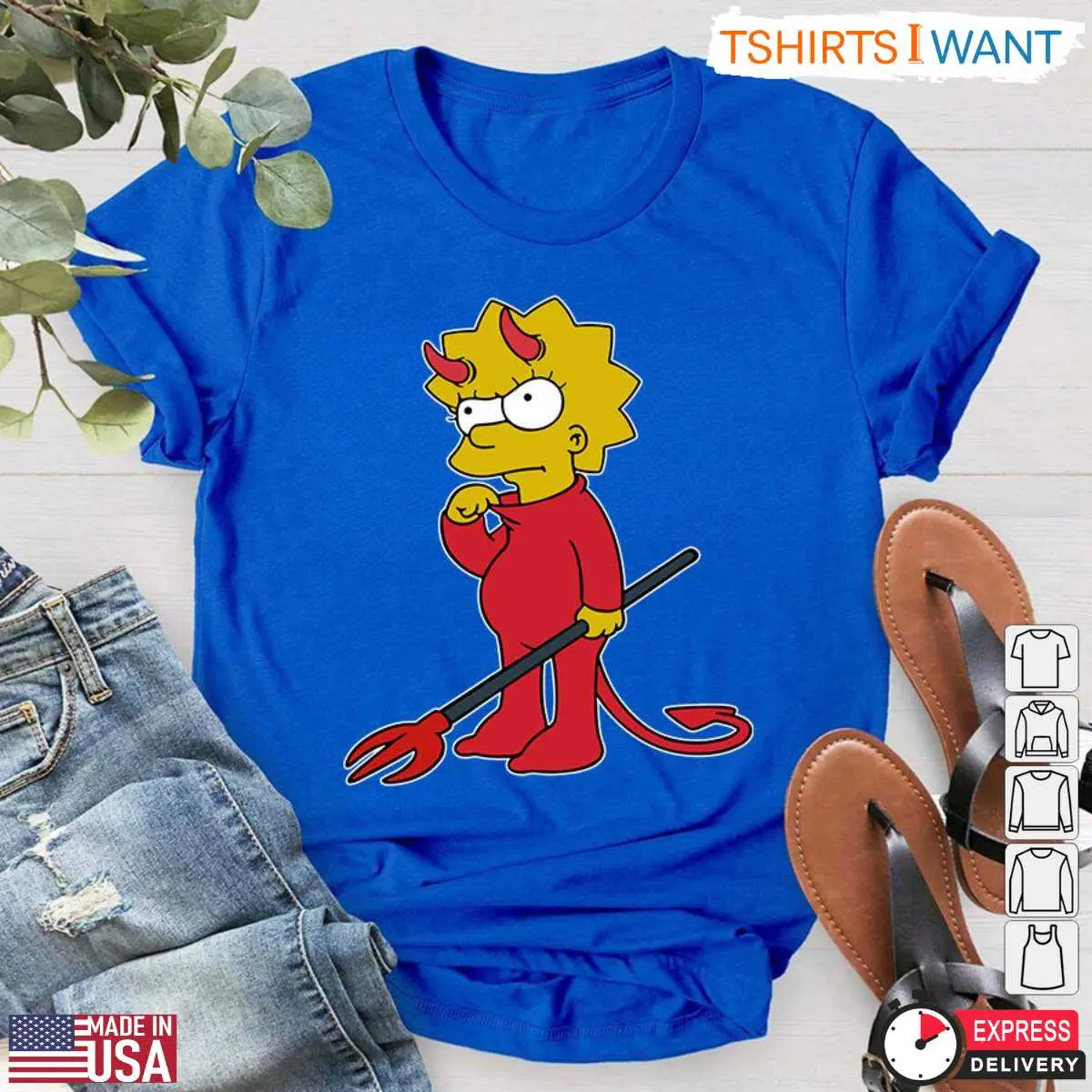Lisa Simpson Halloween Devil Costume T Shirt 3 1.jpg