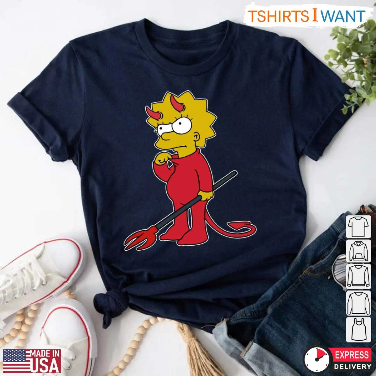 Lisa Simpson Halloween Devil Costume T Shirt 5 1.jpg