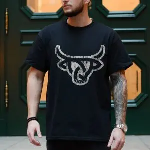 Lost Calf Distressed Western Bull Head Graphic T-Shirt 10 Lost Calf Distressed Western Bull Head Graphic T Shirt 4 1.jpg
