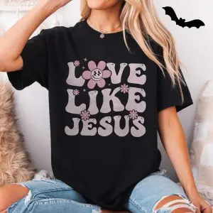 Love Like Jesus T-Shirt Retro Groovy Christian Apparel 11 Love Like Jesus T Shirt Retro Groovy Christian Apparel 5 1.jpg