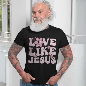 Love Like Jesus T Shirt Retro Groovy Christian Apparel 7 1.jpg