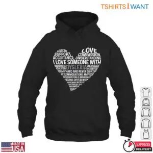 Love Support Compassion Dyslexia Heart T-Shirt – Teacher Appreciation 9 Love Support Compassion Dyslexia Heart T Shirt E28093 Teacher Appreciation 4.jpg