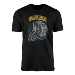 Lowrider Classic Car Wheel Chicano Style Graphic T Shirt 1 1.jpg
