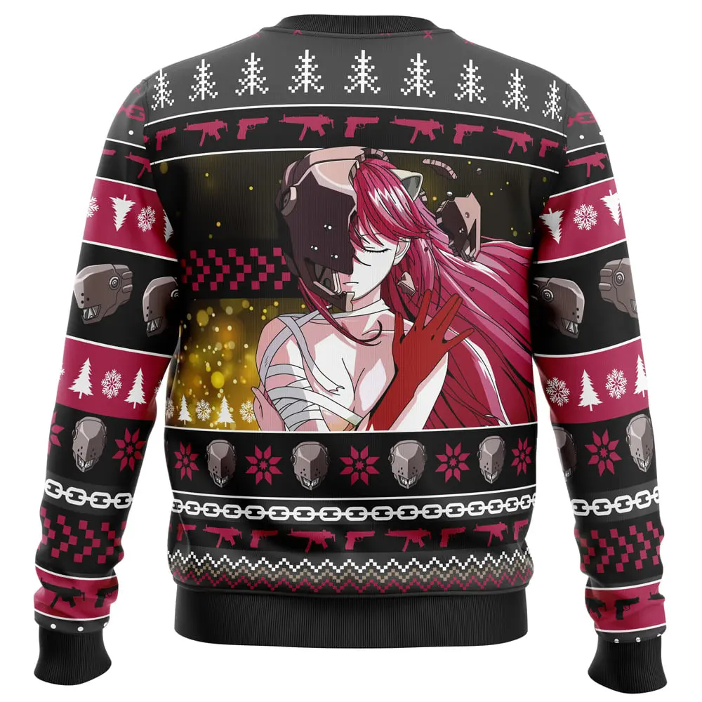 Lucy Elfen Lied Christmas Sweater: Diclonius Holiday 4 Lucy Elfen Lied Christmas Sweater Diclonius Holiday 1