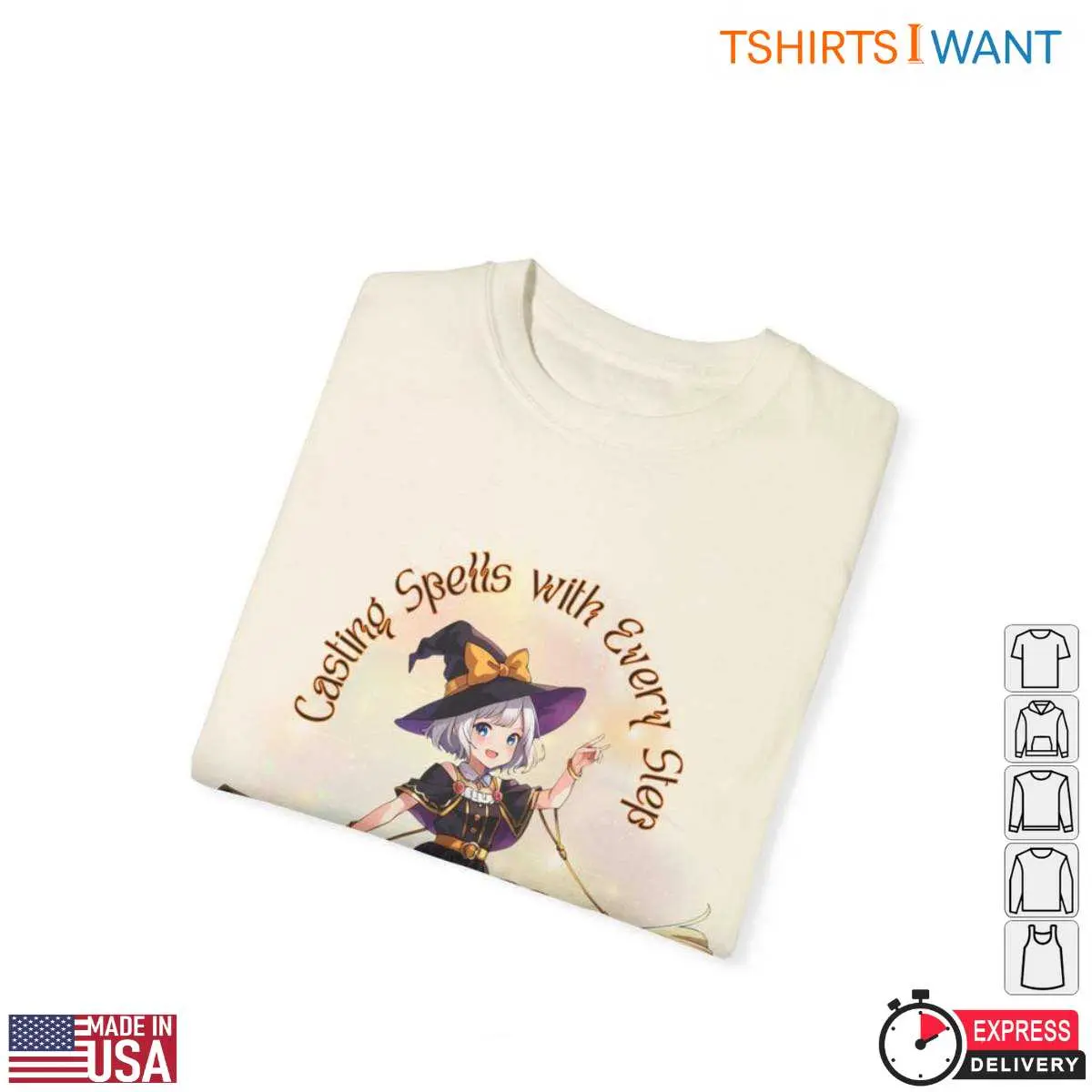 Magical Girl Anime Witch Cat Halloween T-Shirt 2 Magical Girl Anime Witch Cat Halloween T Shirt 2 1.jpg