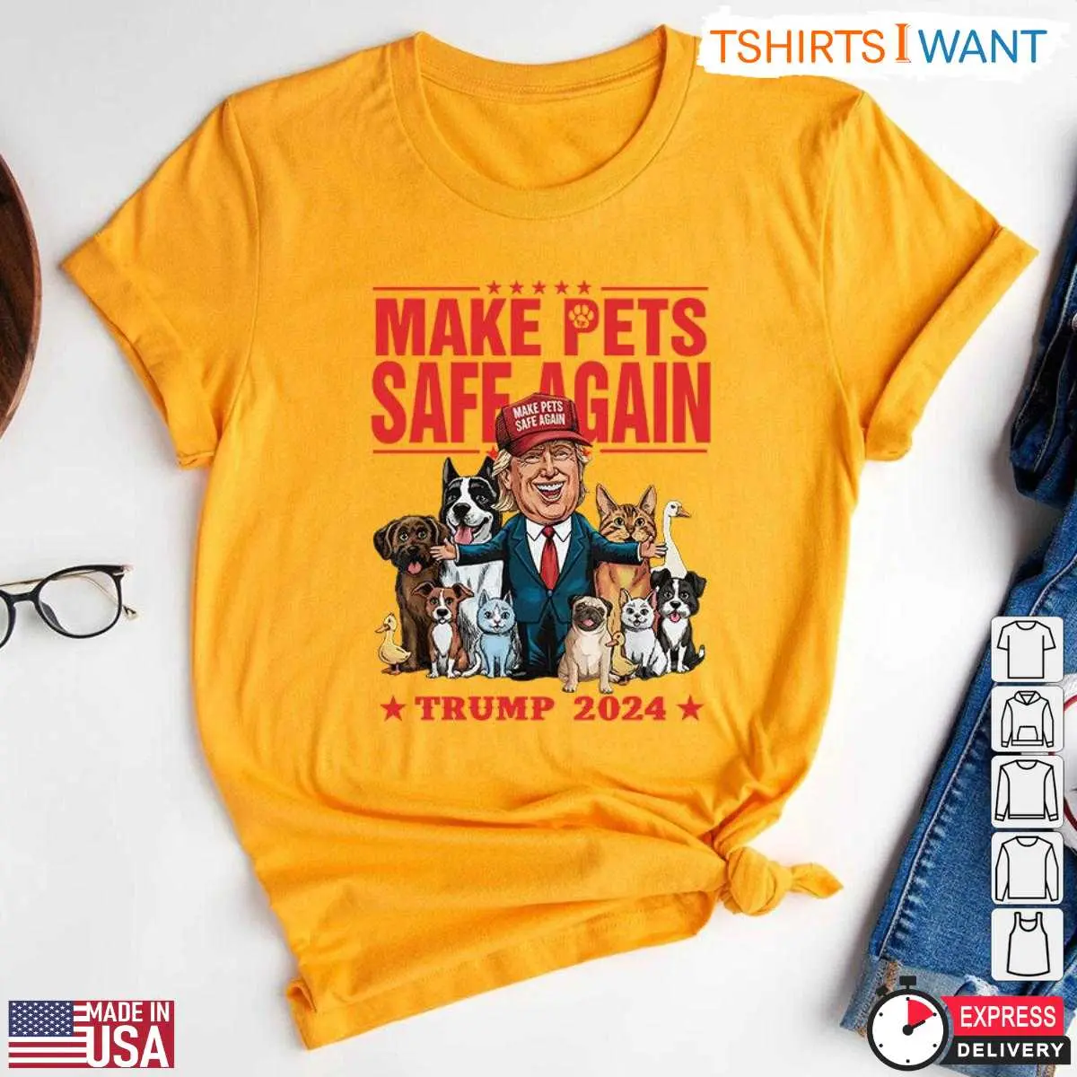 Make Pets Safe Again Trump T Shirt Funny Pet Political Tee 5 1.jpg