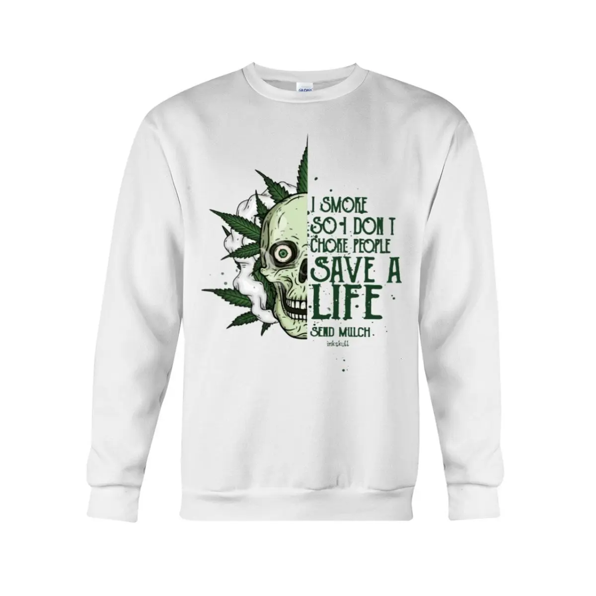 Marijuana Shirts with Cool Skull Designs Funny Cannabis Shirts Perfect Gift for Cigar Smokers 2