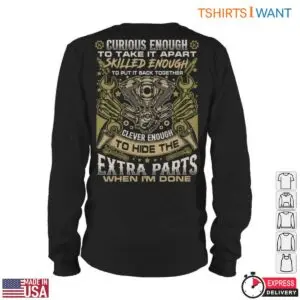 Mechanic Tools T-Shirt - Skilled Enough to Hide Extra Parts Graphic Tee 9 Mechanic Tools T Shirt Hidden Parts Humor 4 1.jpg