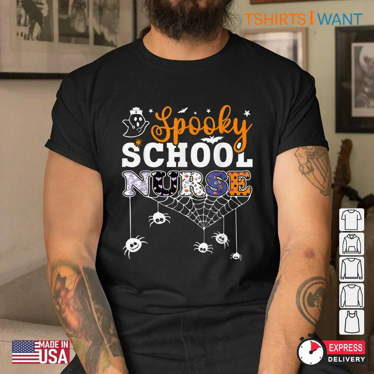 Medical Halloween Shirts: Spooky School Nurse Health Worker Halloween Costume 13 Medical Halloween Shirts Spooky School Nurse Tee 5