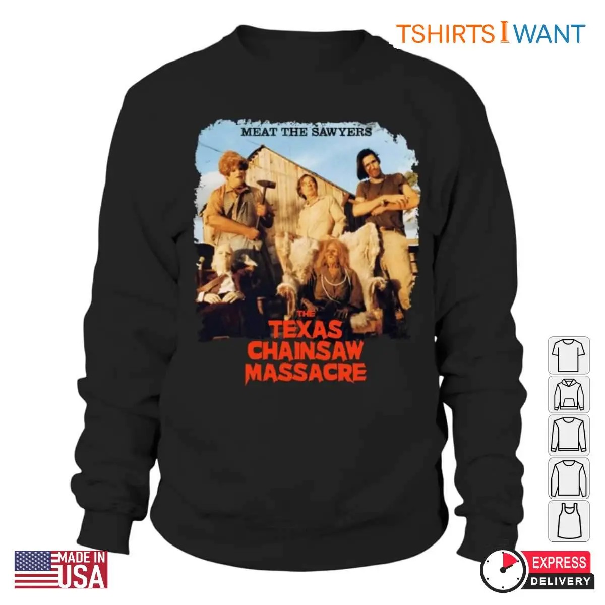 Meet the Sawyers Texas Chainsaw Massacre T Shirt Classic Horror Movie Graphic Tee 2 1.jpg