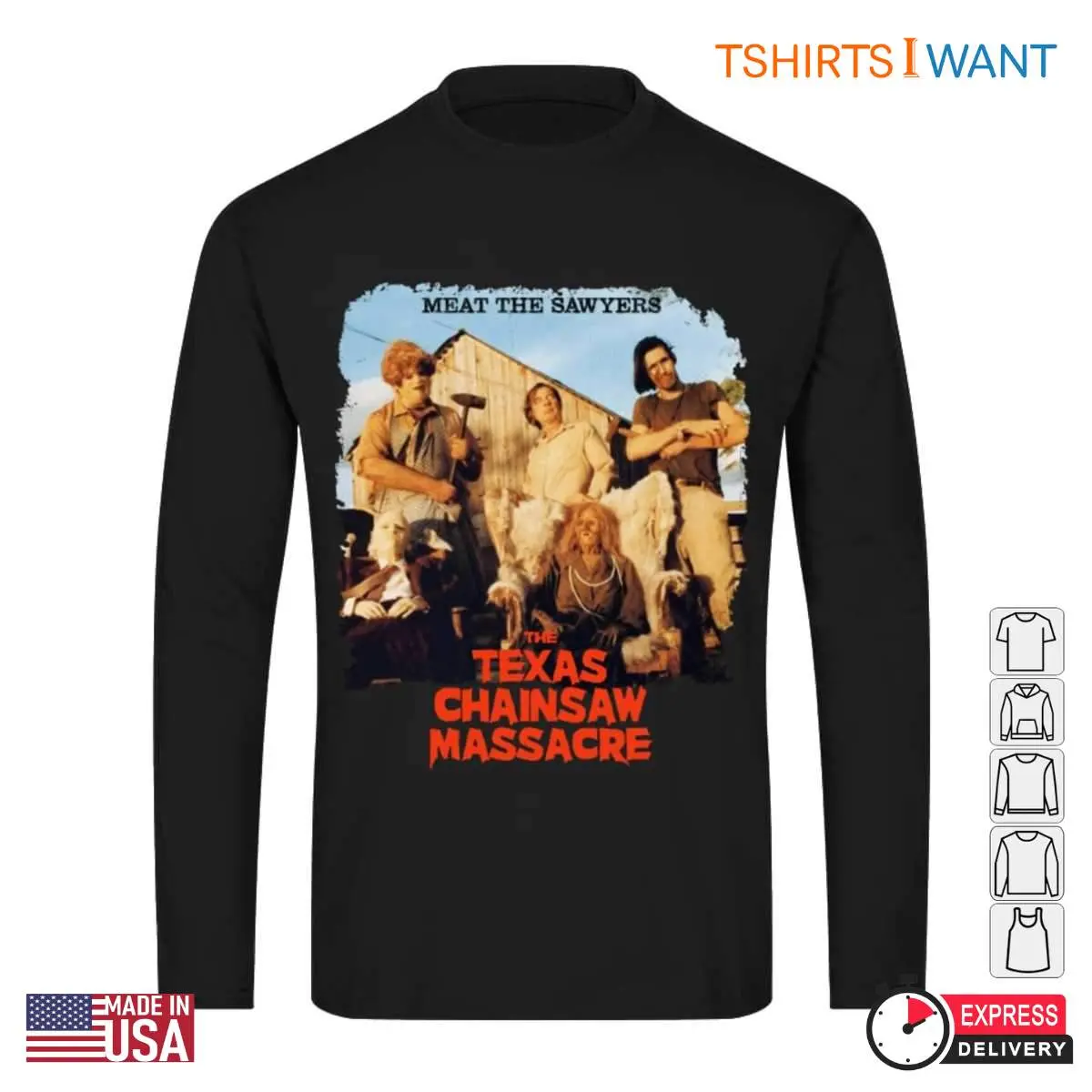 Meet the Sawyers Texas Chainsaw Massacre T Shirt Classic Horror Movie Graphic Tee 3 1.jpg