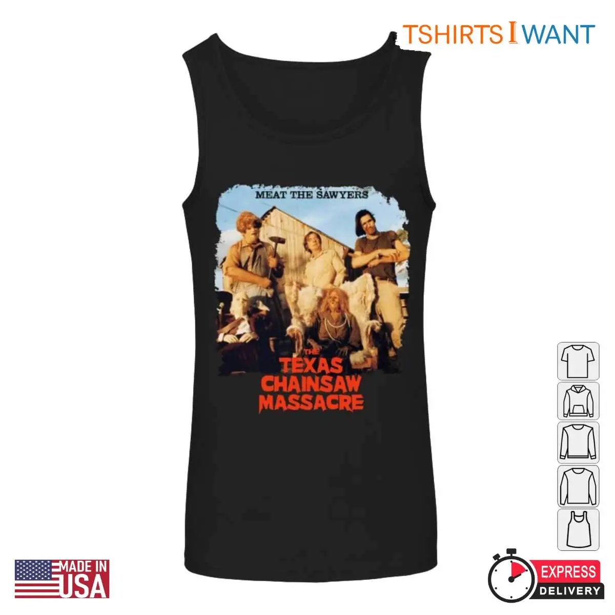 Meet the Sawyers Texas Chainsaw Massacre T Shirt Classic Horror Movie Graphic Tee 5 1.jpg