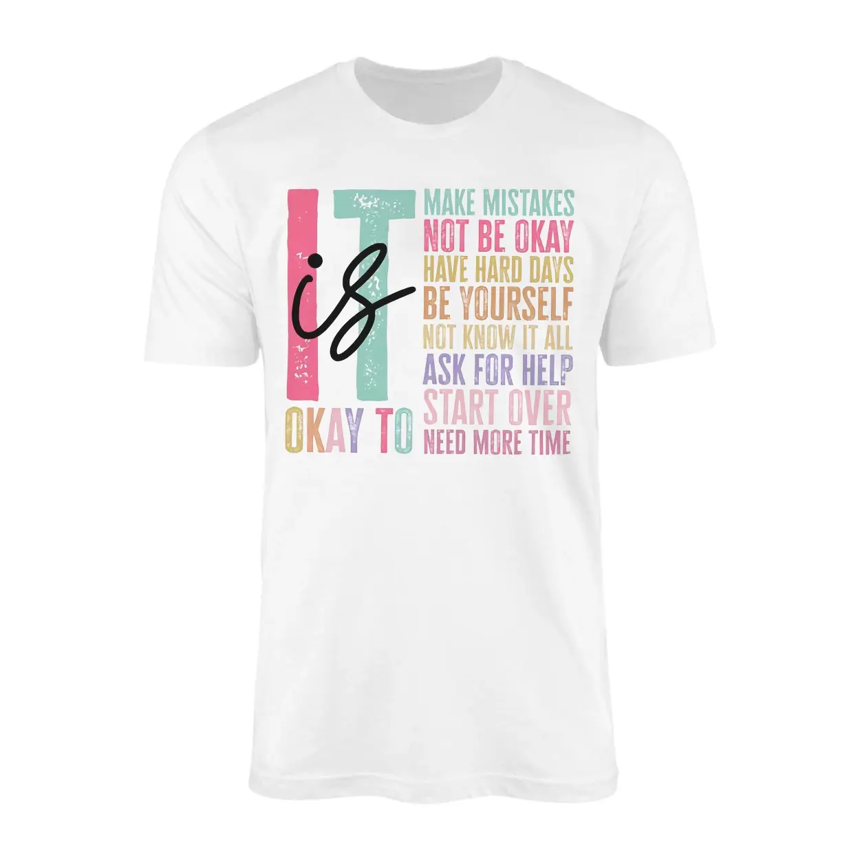 Mental Health T shirt E28093 Its Okay to Not Be Okay Motivational Tee 1.jpg