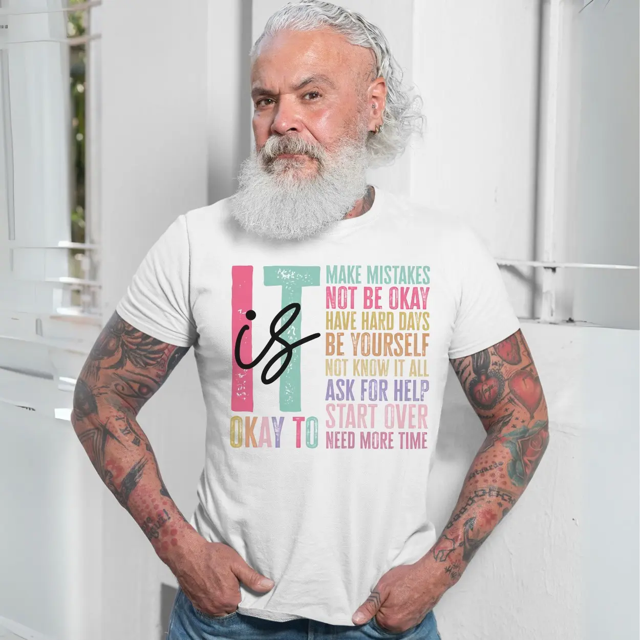 Mental Health T shirt E28093 Its Okay to Not Be Okay Motivational Tee 7.jpg