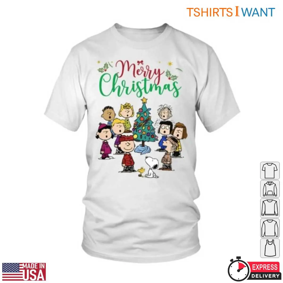 Merry Christmas Peanuts T Shirt Festive Design 1 1.jpg