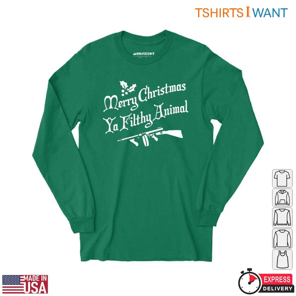 Merry Christmas Quotes T Shirt Ya Filthy Animal Holiday Tee 2 1.jpg