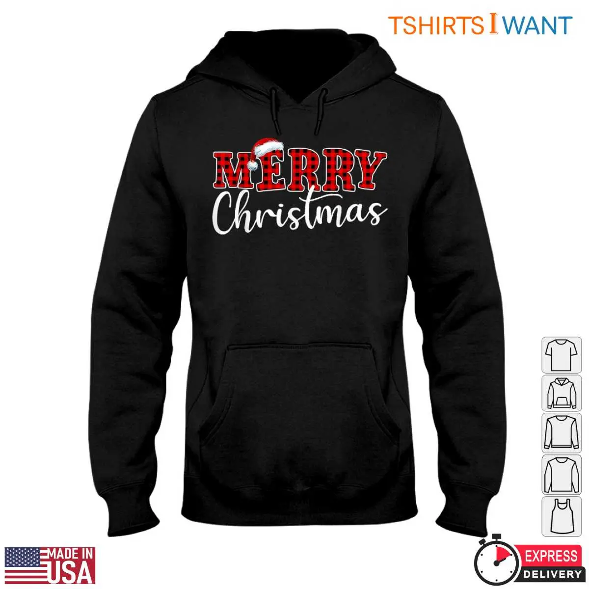 Merry Christmas Red Black Lumberjack Plaid T Shirt Buffalo Check Holiday 2 1 1.jpg