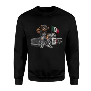 Mexican Gangster Bear Lowrider Truck T-Shirt 9 Mexican Gangster Bear Lowrider Truck T Shirt 3 1.jpg