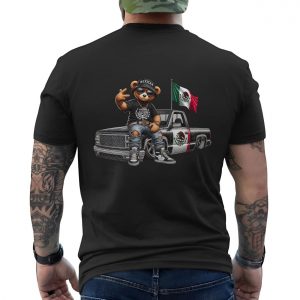 Mexican Gangster Bear Lowrider Truck T Shirt 6 1.jpg