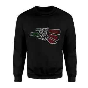 Mexican Tribal Eagle T-Shirt – Red Green Aztec Style Design 9 Mexican Tribal Eagle T Shirt E28093 Red Green Aztec Style Design 3.jpg