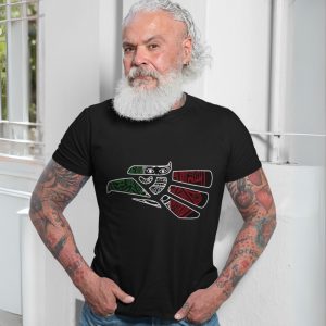 Mexican Tribal Eagle T Shirt E28093 Red Green Aztec Style Design 7.jpg