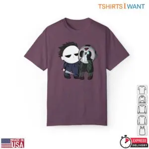 Michael Myers And Jason Cartoon Horror T-Shirt 14 Michael Myers And Jason Cartoon Horror T Shirt 7 1.jpg