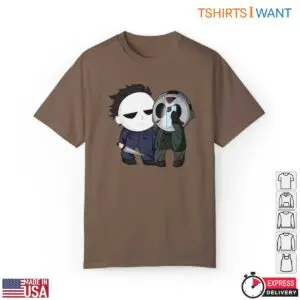 Michael Myers And Jason Cartoon Horror T-Shirt 15 Michael Myers And Jason Cartoon Horror T Shirt 8 1.jpg