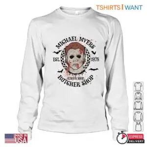 Michael Myers Butcher Shop Hoodie - Horror Movie Character Design Shirt 7 Michael Myers Butcher Shop Horror Character Hoodie 3 1.jpg