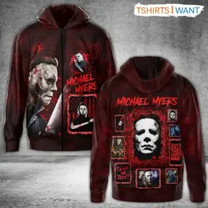 Michael Myers Collage Hoodie – Bloody Halloween Costume for Horror Fans 5 Michael Myers Collage Bloody Halloween Costume Hoodie 2 1.jpg