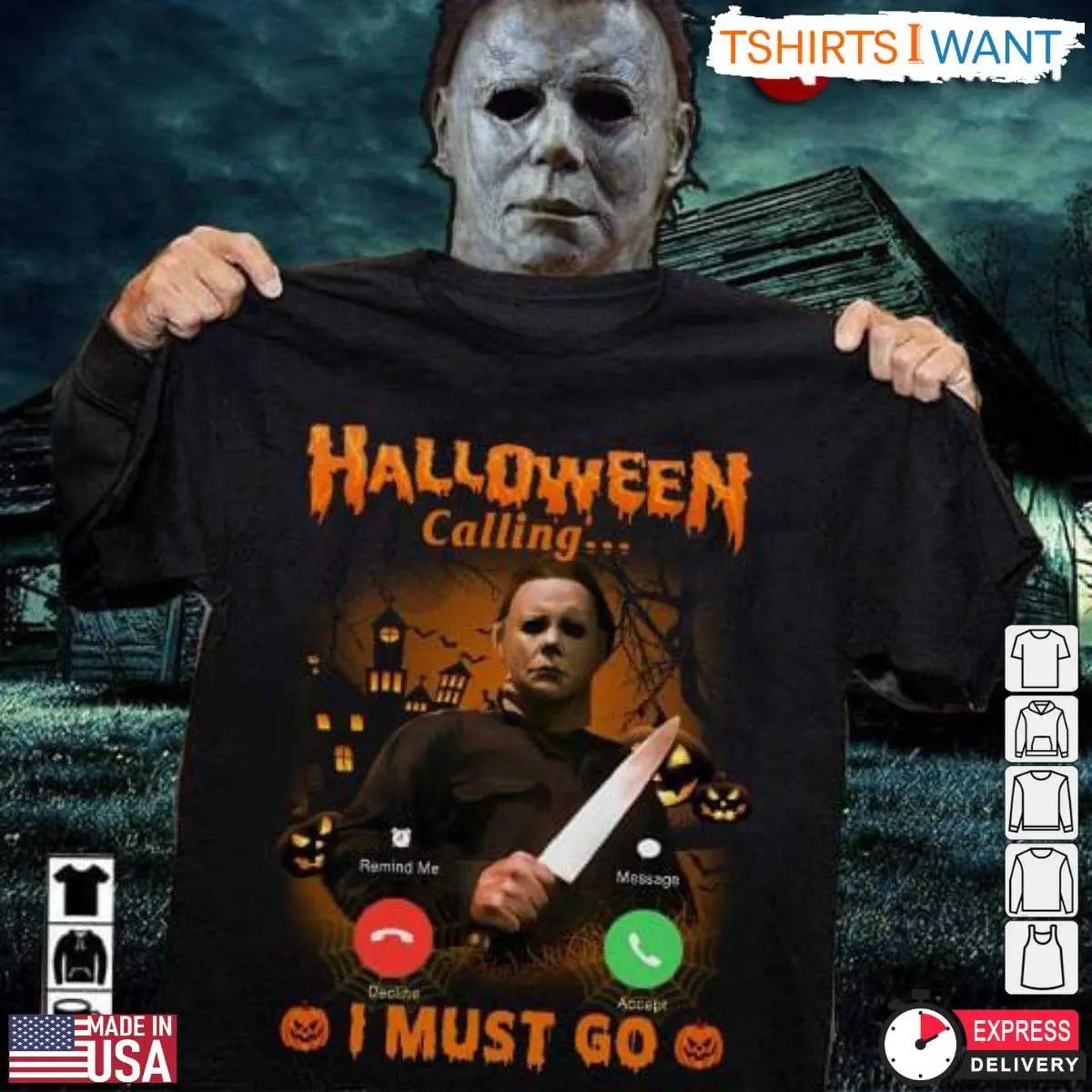 Michael Myers Halloween T Shirts Phone Call 1 1.jpg