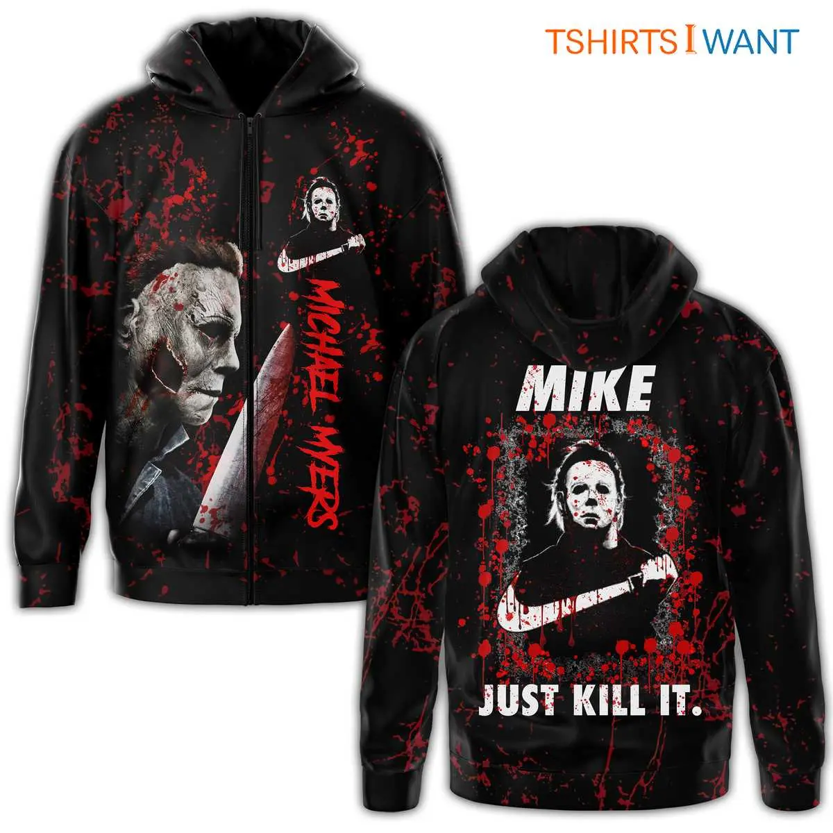 Michael Myers Hoodie Just Kill It Nike Parody Apparel 1 1.jpg
