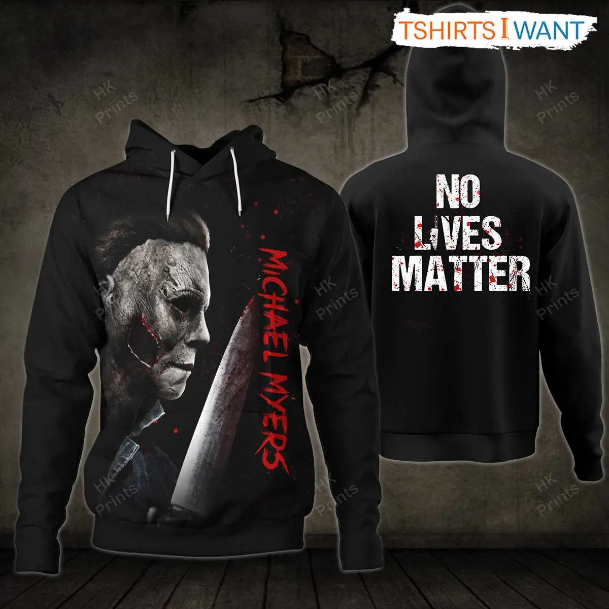 Michael Myers No Lives Matter Hoodie, Halloween Horror Movie Fan Apparel 6 Michael Myers No Lives Matter Hoodie Front