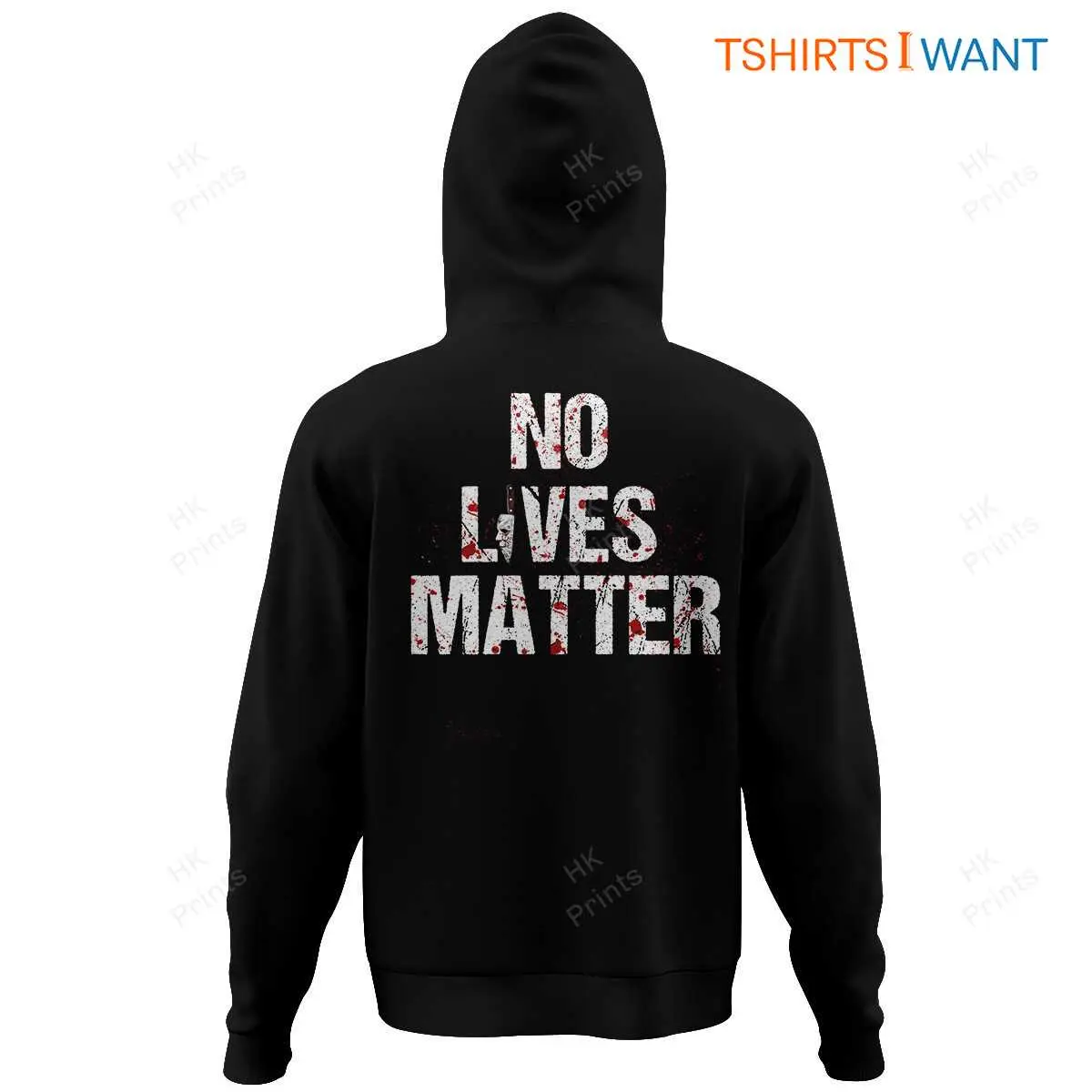 Michael Myers No Lives Matter Hoodie, Halloween Horror Movie Fan Apparel 7 Michael Myers No Lives Matter Hoodie Detail