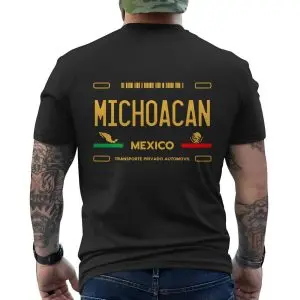 Michoacan Mexico T-shirt – Vintage License Plate Design Tee 12 Michoacan Mexico T shirt E28093 Vintage License Plate Design Tee 6.jpg