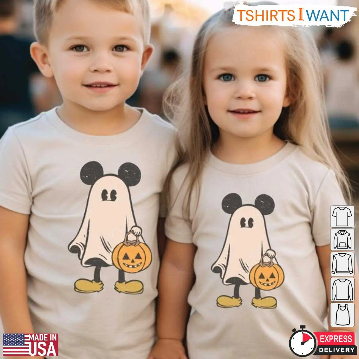 Mickey Mouse Costume Kid Ghost Halloween T Shirt 2 1.jpg