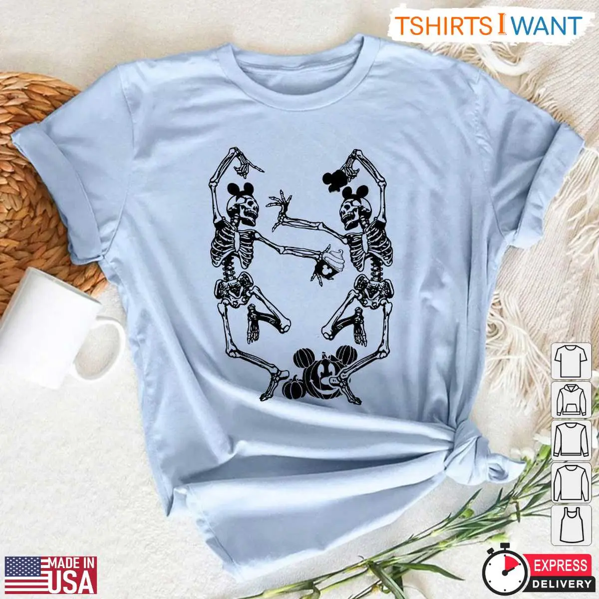 Mickey Mouse Skeleton Halloween T Shirt Fun Disney Inspired Skeleton Couple Graphic Tee 3 1 1.jpg