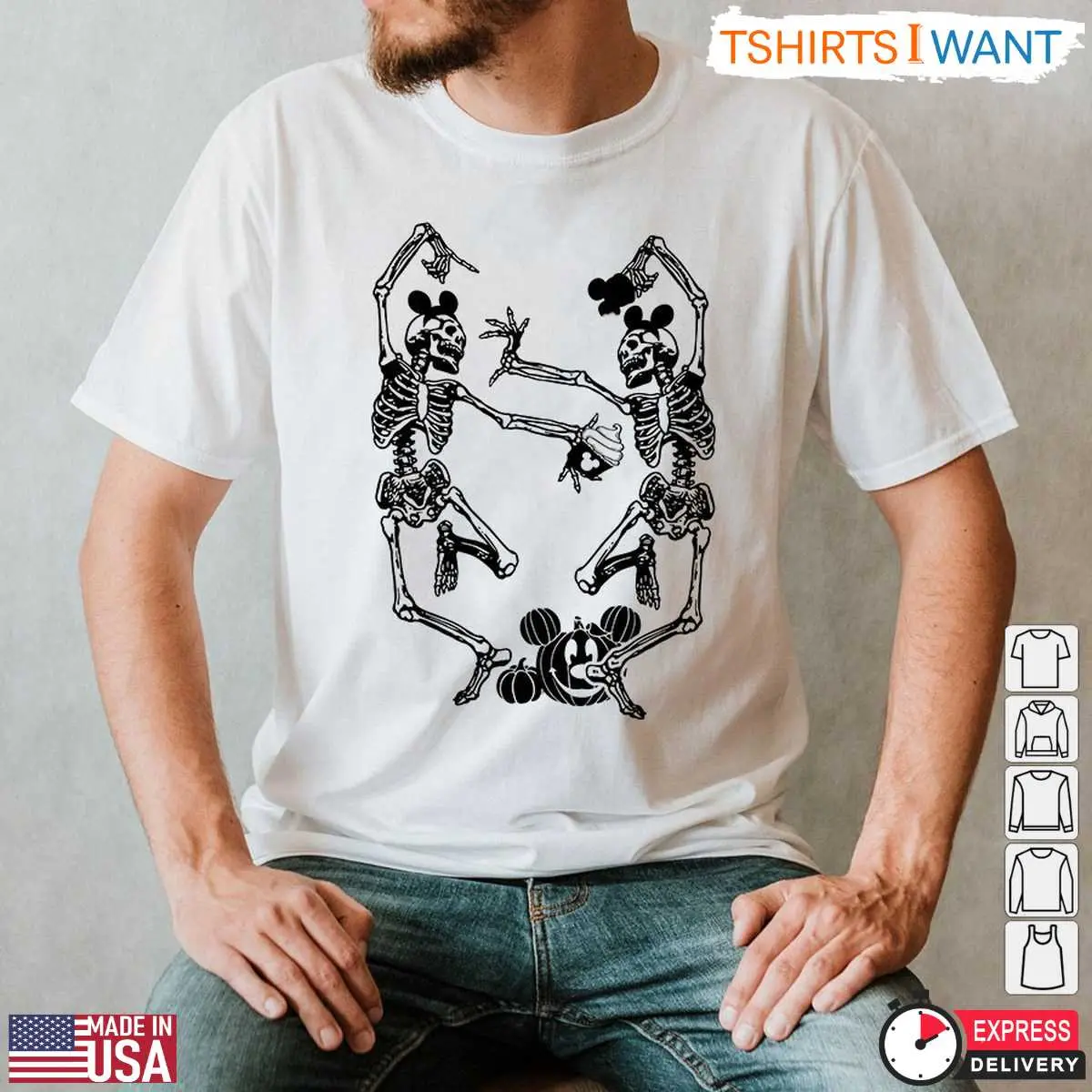 Mickey Mouse Skeleton Halloween T Shirt Fun Disney Inspired Skeleton Couple Graphic Tee 4 1 1.jpg