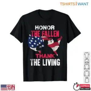 Military Support T Shirts Honor the Fallen Thank the Living 1 1.jpg