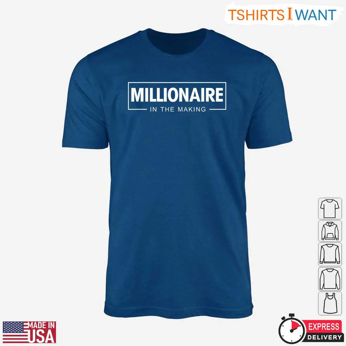 Millionaire In The Making Motivational Graphic T Shirt 4 1.jpg
