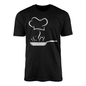 Minimalist Chef Hat and Frying Pan Cooking T Shirt 1 1.jpg
