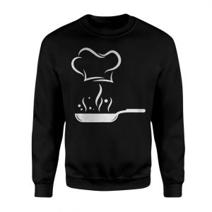 Minimalist Chef Hat and Frying Pan Cooking T Shirt 3 1.jpg