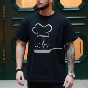 Minimalist Chef Hat and Frying Pan Cooking T Shirt 4 1.jpg