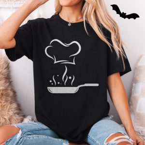 Minimalist Chef Hat and Frying Pan Cooking T Shirt 5 1.jpg