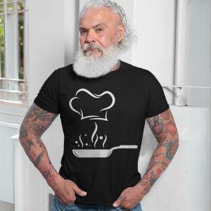 Minimalist Chef Hat and Frying Pan Cooking T Shirt 7 1.jpg