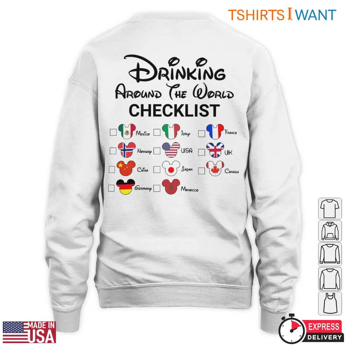 Minnie Wine Glass T Shirt E28093 Epcot Drinking Around the World Disney Inspired Tee 4.jpg