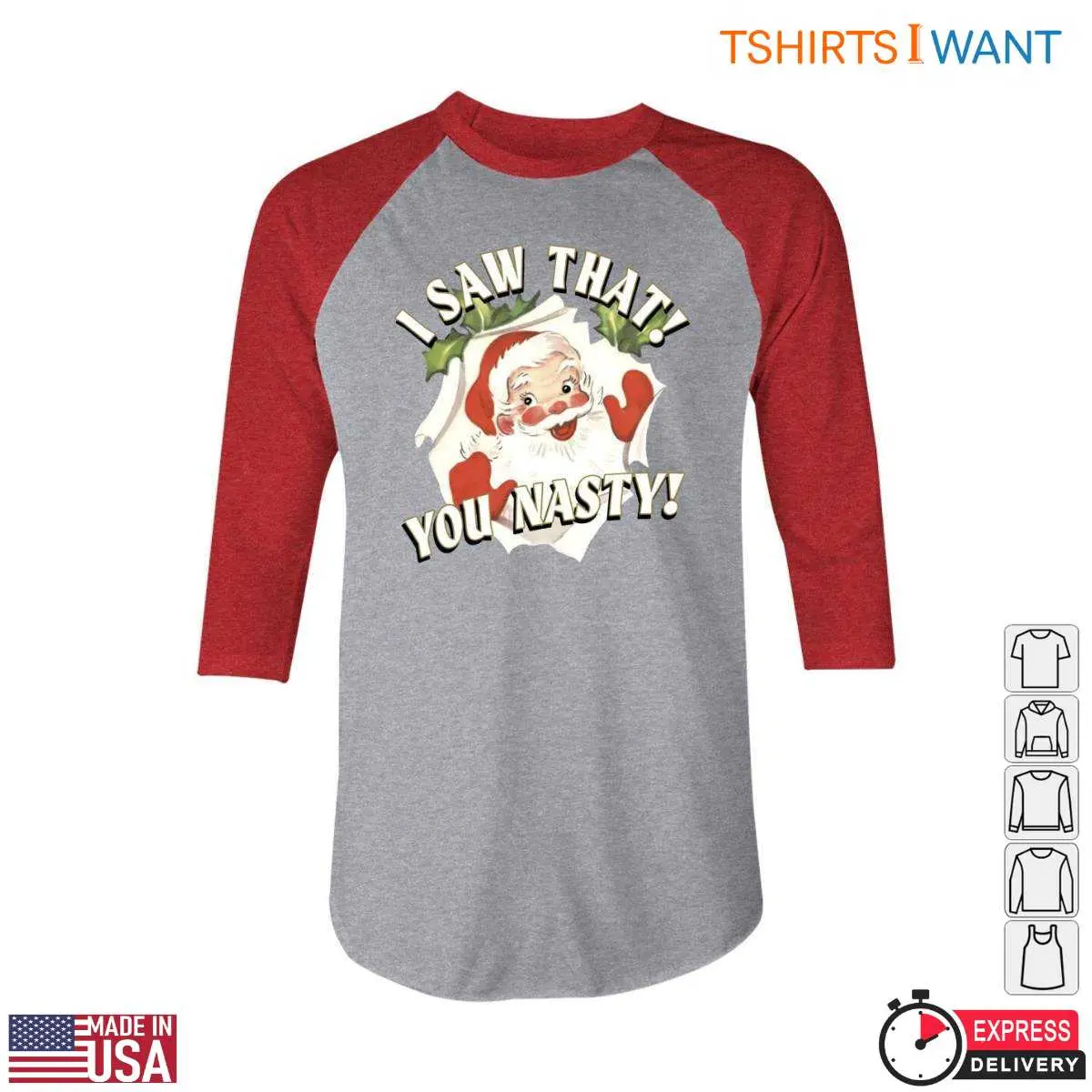 Mischievous Santa T Shirt I Saw That You Nasty Design 4 1.jpg